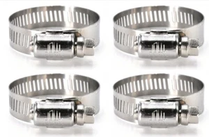 4 abrazaderas de manguera de transmisión de gusano de acero SAE talla 16, 11/16"" a 1-1/2"" todas 300 SS JW016S - Imagen 1 de 1