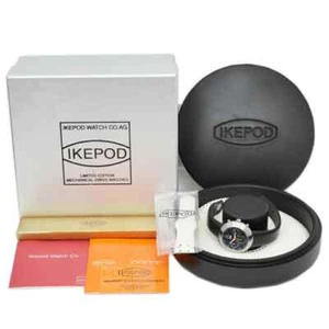 Ikepod Hemipode Marc Newson Design Automatic Steel Black Dial Men's Watch 44mm - Picture 1 of 10