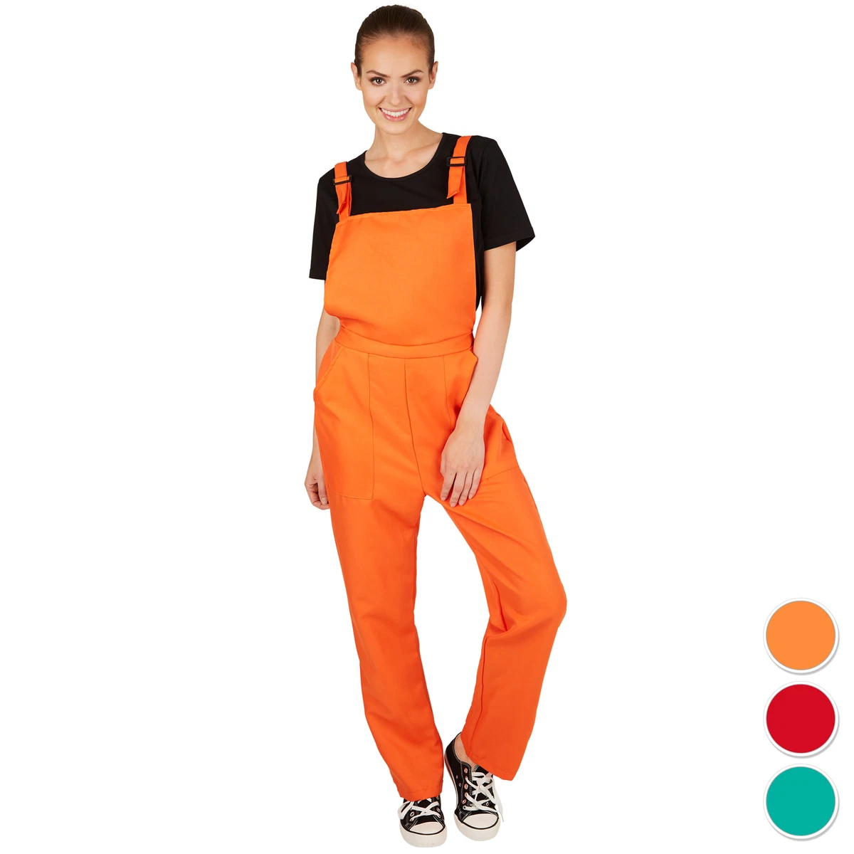 Bunte Clown Latzhose – Größe 60, 100% Polyester, Für Kostüm & Party