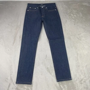 A.P.C. Jeans Adulto 30x31 Elasticizzato Indaco Petit Standard Denim Giapponese Nuovo senza etichette $275 - Foto 1 di 13