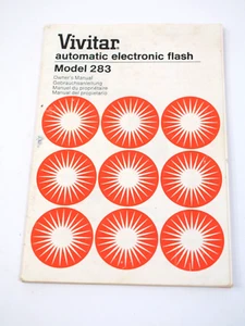 Vivitar 283 Flash Owners Manual - Picture 1 of 3
