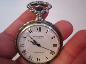 VINTAGE ANDRE RIVALLE 17 JEWEL POCKET WATCH - SC-7A - Picture 1 of 5