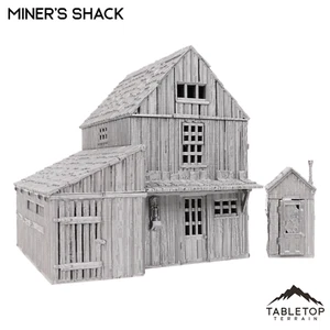 Miners Shack - Edificio del Salvaje Oeste - Miniaturas de terreno de mesa - Imagen 1 de 9