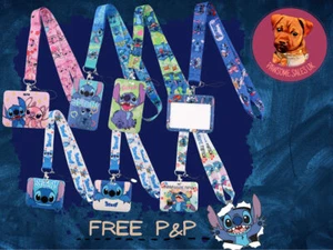 Lilo & Stitch Lanyard Work School ID Card Holder Neck Strap Disney Phone - Picture 1 of 34