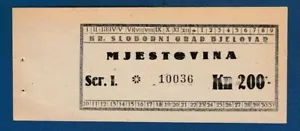 200 Kuna 1940s Mjestovina, Bjelovar local note Croatia, Germany, NDH USTASA ! - Picture 1 of 2