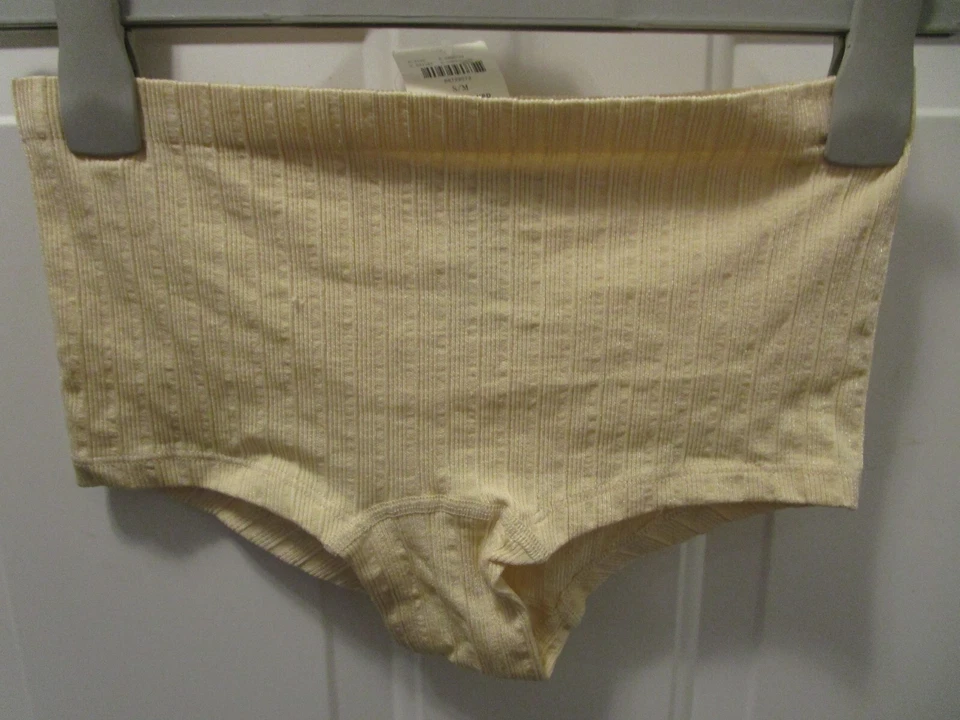 ANTHROPOLOGI SEAMLESS STRIPED HIPSTER PANTIES IN IVORY NEW  - Image 1 of 1