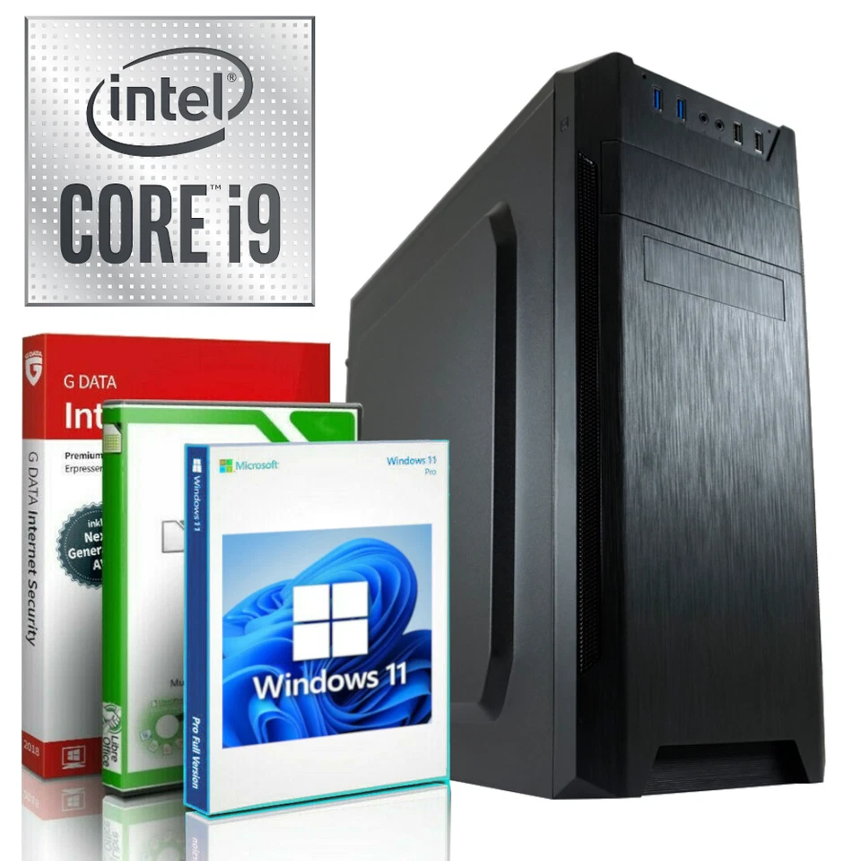 EXO-GAMING Multimedia PC Intel i9 11900F - 32GB DDR4 1024GB SSD GeForce GT 730 - Windows 11