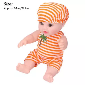 Interactive Baby Doll Soft Vinyl Body Newborn Baby Doll Simulation Baby Doll - Picture 1 of 12