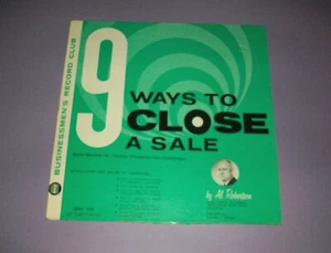⭐ AL ROBERTSON - 9 WAYS TO CLOSE A SALE VINYL LP BUSINESSMAN'S RECORD CLUB 1961 - Picture 1 of 2