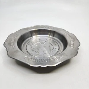 Cenicero Bandeja Botella Metal Vintage Courvoisier Le Cognac de Napoleon Usado - Imagen 1 de 10