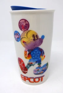 Starbucks Epcot Mickey Traveler Tumbler Double Wall Ceramic 12oz - Picture 1 of 2