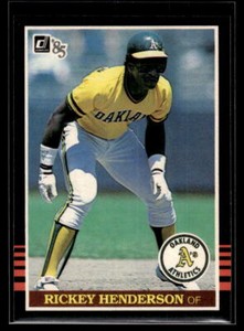 1985 Donruss - Rickey Henderson #176  Oakland Athletics Nr-MT