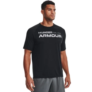Mens Under Armour Wordmark Tech 2.0 Short Sleeve T-Shirt BLACK - XL - NWT - Picture 1 of 5