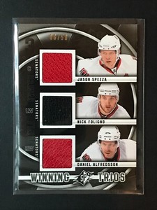 2011-12 SPx Winning Trios Triple Jersey Spezza - Foligno & Daniel Alfredsson /50