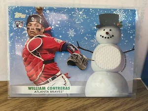 2021 Topps Holiday Jersey Relic William Conreras RC #WRC-WCO Braves - Picture 1 of 2