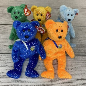 DECADE Beanie Babys TY 10 Jahre Jubiläum Konvolut Teddybär Plüschtier Spielzeug - Bild 1 von 16