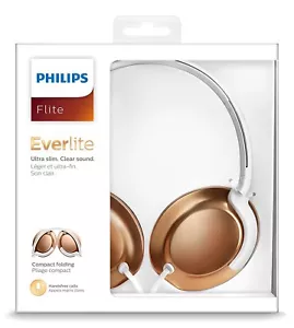 PHILIPS Earphones Headphones + MIC Line Remote WIRED Headset 3.5mm ZOOM TEAMS - Picture 1 of 12