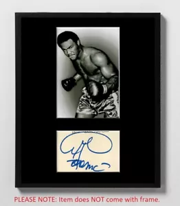 George Foreman HAND SIGNED Matted Cut & Photo! Boxing! Grill! Autograph! - Picture 1 of 3