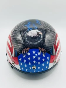 AGV Open Face Helmet with American Bald Eagle Size S - Picture 1 of 5