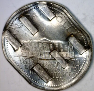 1973 ERROR WAFFLED CANADA COMMEMORATIVE Dollar BU $1 Coin Waffle w/ DETAILS - Picture 1 of 6