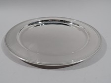 Tiffany Tray - 20185 - Antique Modern - 10 In Dia - American Sterling Silver 