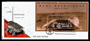 DR WHO 1997 FDC SPACE MARS ROVER PRIORITY $3 NBC HAND COLORED CACHET m29977 - Picture 1 of 2