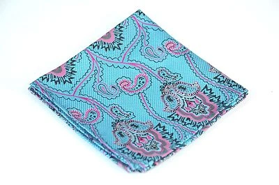 Lord R Colton Masterworks Pocket Square - Trindade Miami Aqua - $75 Nuevo Foto 1 de 3