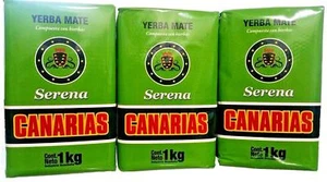 Canarias Serena 3 PACK Yerba Mate 1 Kg Uruguay Brazil (Ship From USA) - Picture 1 of 1
