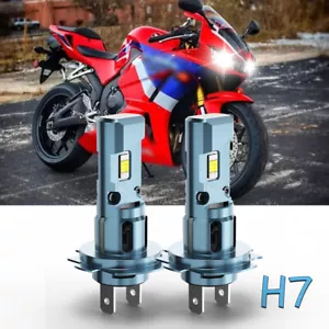 Super LED headlight bulb for Honda motorcycle CBR600RR ABS 2009-2023 2x h7 - Foto 1 di 12