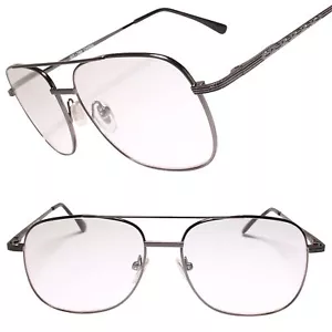 Gafas de lectura clásicas vintage retro de la vieja escuela cuadrado lector de metal 1,25 - Imagen 1 de 3