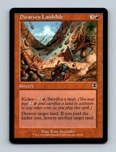 Magic The Gathering MTG Dwarven Landslide 60/143 Apocalypse Card 2001 - Picture 1 of 2