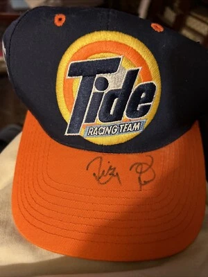 Vintage New/Tag Tide Racing Signed Ricky Rudd Snapback Trucker Hat Blue/orange - Изображение 1 из 4