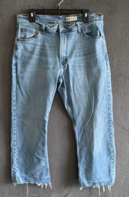Wrangler Men’s Jeans 36x26 Blue Relaxed Bootcut Distressed Cowboy Western Ranch - Image 1 of 4