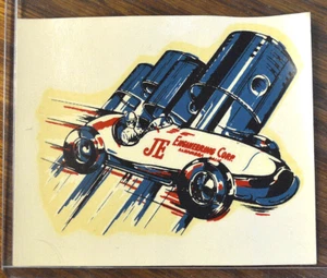 JE PISTONS Vintage CALCOMANÍA DE AGUA Auto Carreras INDY CAR Hot Rod Velocidad Motor Piezas - Imagen 1 de 3