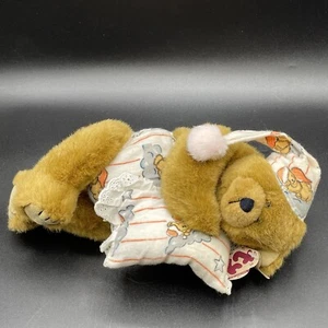 TY Attic Treasure "Precious" Jointed Teddy Bear Bedtime Sleepy with Pillow 1993  - Picture 1 of 6