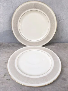 PAIR Of 10.5” DINNER PLATES LENOX FLOURISH H-521 EXCELLENT - Picture 1 of 4