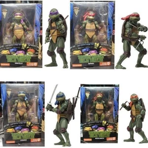 7" NECA Ninja Turtles 1990 Movie TMNT Teenage Movable Toys Mutant Action Figure - Picture 1 of 7