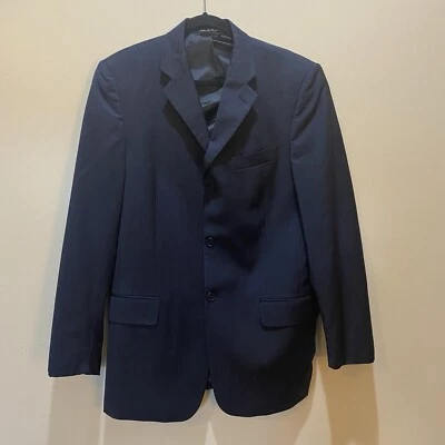 Pierre Cardin Fundamentals Blue Men's Suit Jacket Blazer Sports Coat 40L Wool - Image 1 of 4