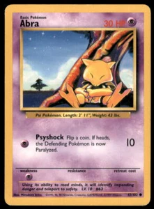 Pokémon Basisset Abra #043/102 - Bild 1 von 2