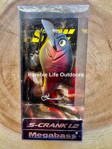 Megabass S-Crank 1.2 Squarebill Crankbait, Bass, Free Shipping! NWT! - Picture 1 of 12