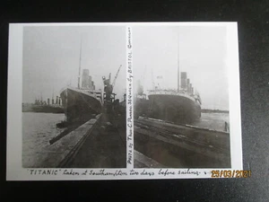 RMS ""TITANIC"" RARA POSTAL MODERNA DE INSTANTÁNEA AMATEUR SOTON 8 DE ABRIL DE 1912 - Imagen 1 de 4