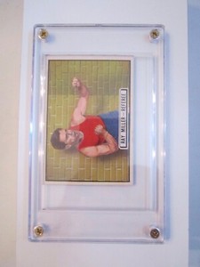 1951 RAY MILLER - REFEREE BOXING CARD #64 - TOPPS RINGSIDE - SHARP, CENTERED