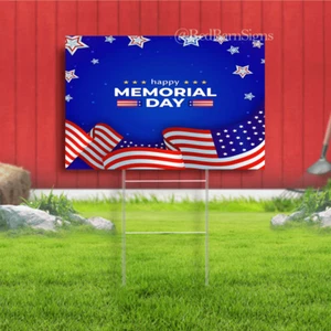 Happy Memorial Day USA yard sign - Picture 1 of 1