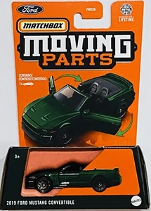 Matchbox moving parts 2019 Ford Mustang Convertible Green 2023 New - Picture 1 of 1