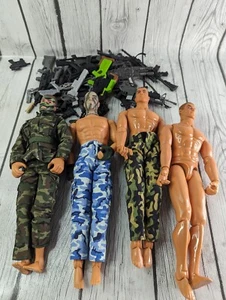Lanard THE CORPS & Power Team Action Figure Lot w/Weapons Guns Knives Military  - Picture 1 of 5