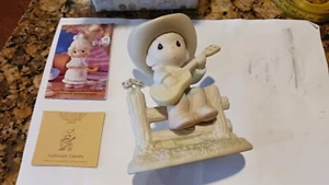 1987 Retired Precious Moments Hallelujah Country Boy Cowboy & Gitarre mit OVP - Bild 1 von 5