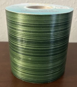 Nastro da esterno in poli raso decorazione floreale artigianale motivo foglia - Foto 1 di 3