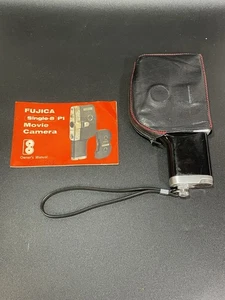 Macchina fotografica vintage Fujica P1 singola 8 film con manuale e custodia non testata - Foto 1 di 10