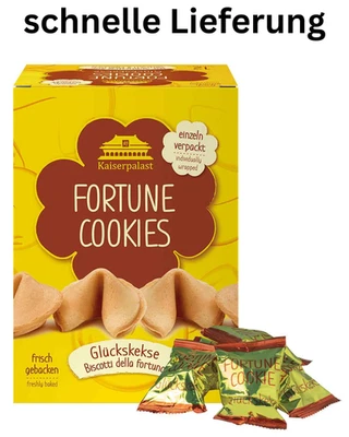 Kaiserpalast Glückskekse knusprig süße Kekse einzeln verpackt 2er-Pack (2 x 72g) - Bild 1 von 4