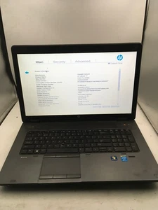 HP ZBOOK 17 - BOOTS TO BIOS - INTEL I7 4600M - 4GB RAM - 17" - READ DESCRIP - BB - Picture 1 of 8